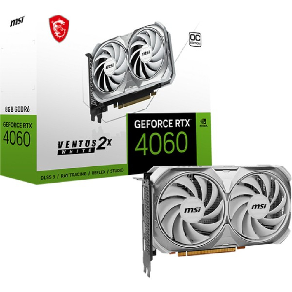 Msı Geforce Rtx 4060 Ventus 2x Whıte 8g Oc 8gb Gddr6 HDMI Dp 128BİT Ekran Kartları Fiyatı