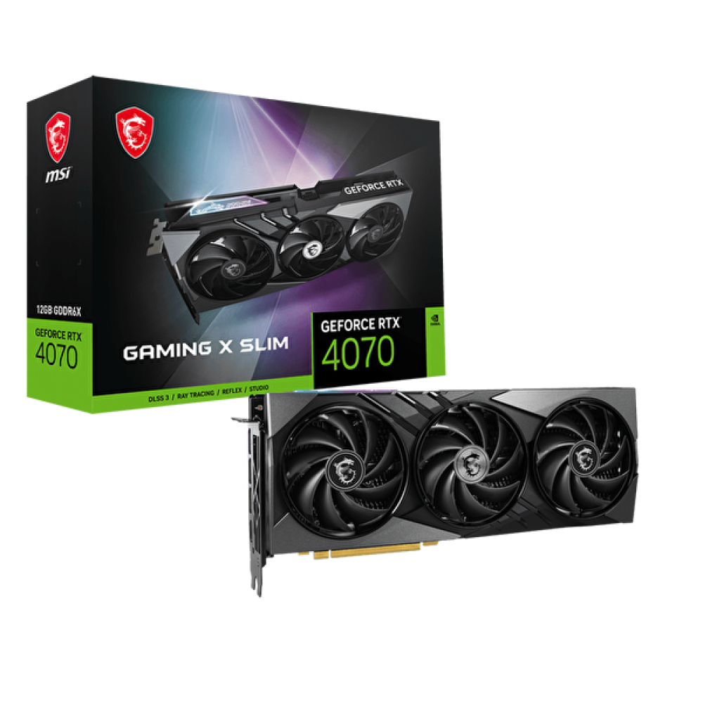 MSI GeForce RTX 4070 Gaming X Slim 12 GB 192 Bit Gddr6X Dx12 Gaming Ekran Kartı Ekran Kartları Fiyatı