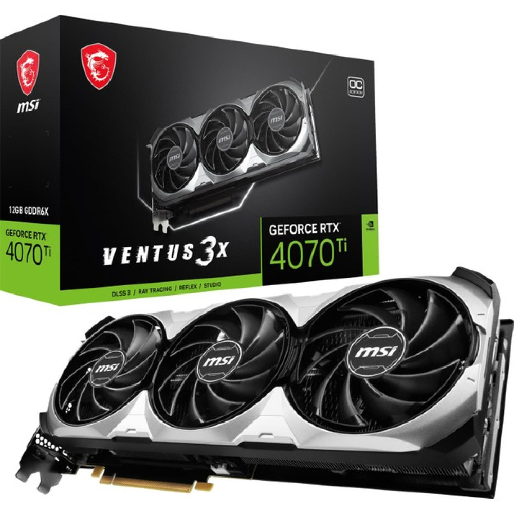 MSI Geforce RTX4070 Ventus 3x 12G Oc 12GB GDDR6X 192BIT 1xhdmı 3xdp Ekran Kartı Ekran Kartları Fiyatı