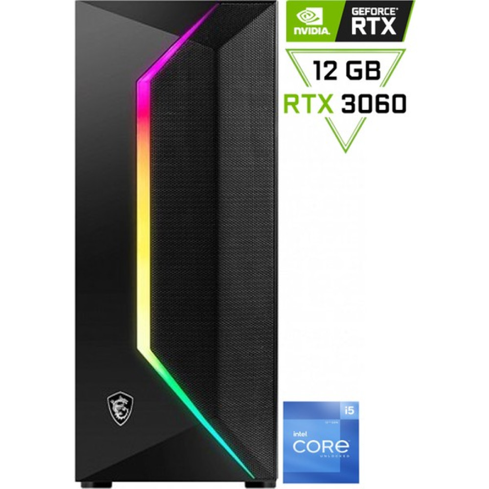 MSI Intel Core I5 12400F | RTX 3060 12 GB | 16 GB DDR4| 1 TB M2 SSD Cachex Gaming Masaüstü Bilgisayar Masaüstü Bilgisayar Fiyatı