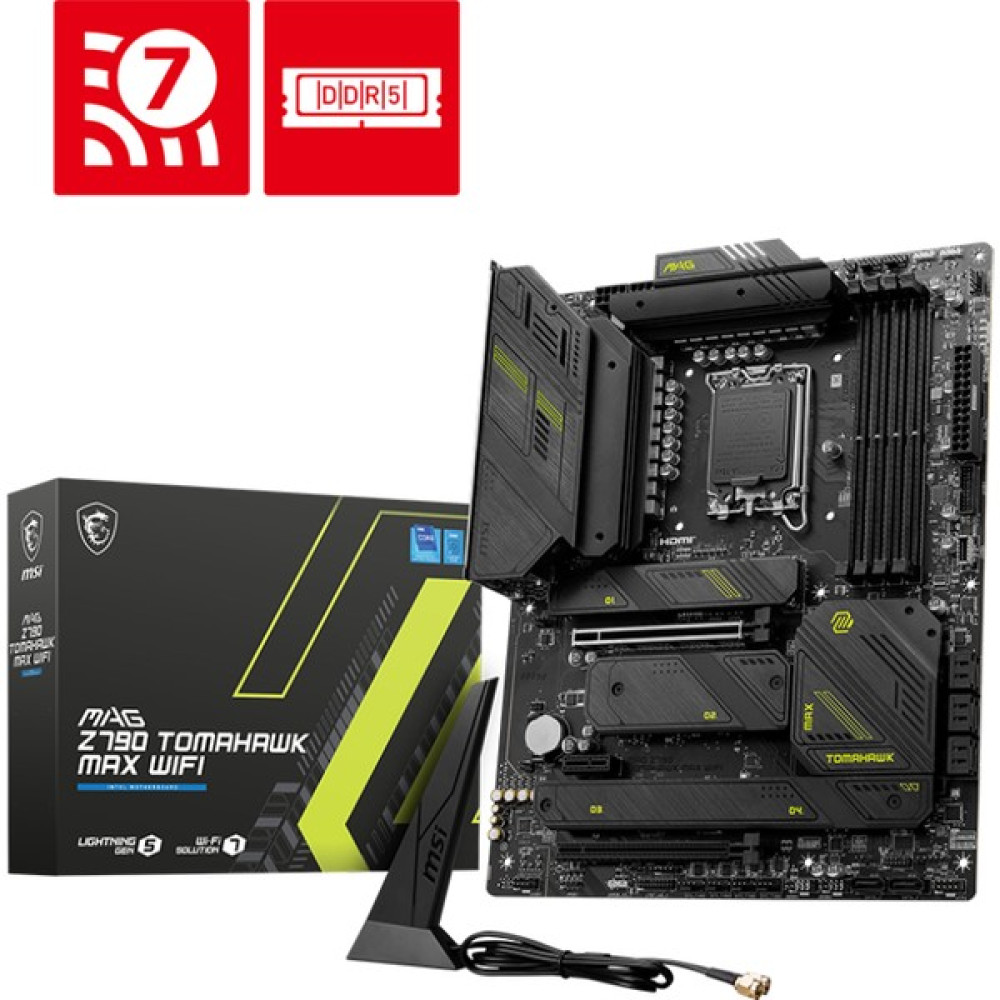 MSI MAG Z790 TOMAHAWK MAX WIFI SOKET 1700 DDR5 7800MHZ(OC) PCI-E Gen5 M.2 USB3.2 DP HDMI 1x2.5G LAN WI-FI 7 ATX Anakart Fiyatı