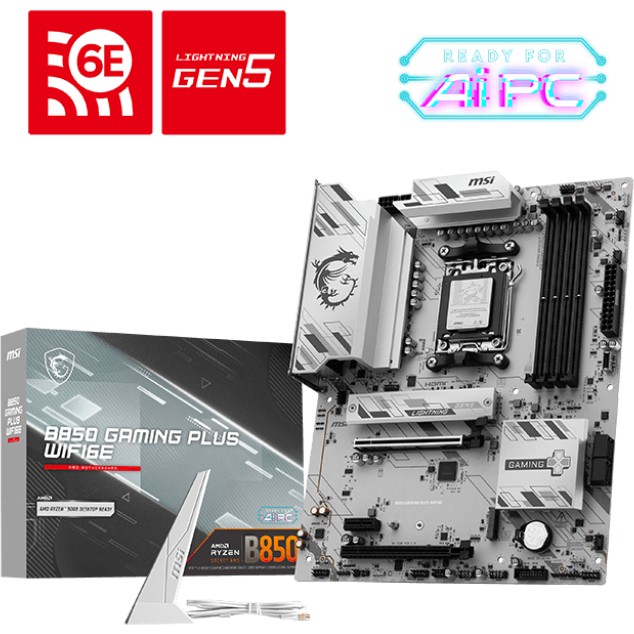 Msı MB B850 Gamıng Plus WIFI6E Ddr5 8200MHZ(OC)MHz Am5 Atx Anakart Anakart Fiyatı