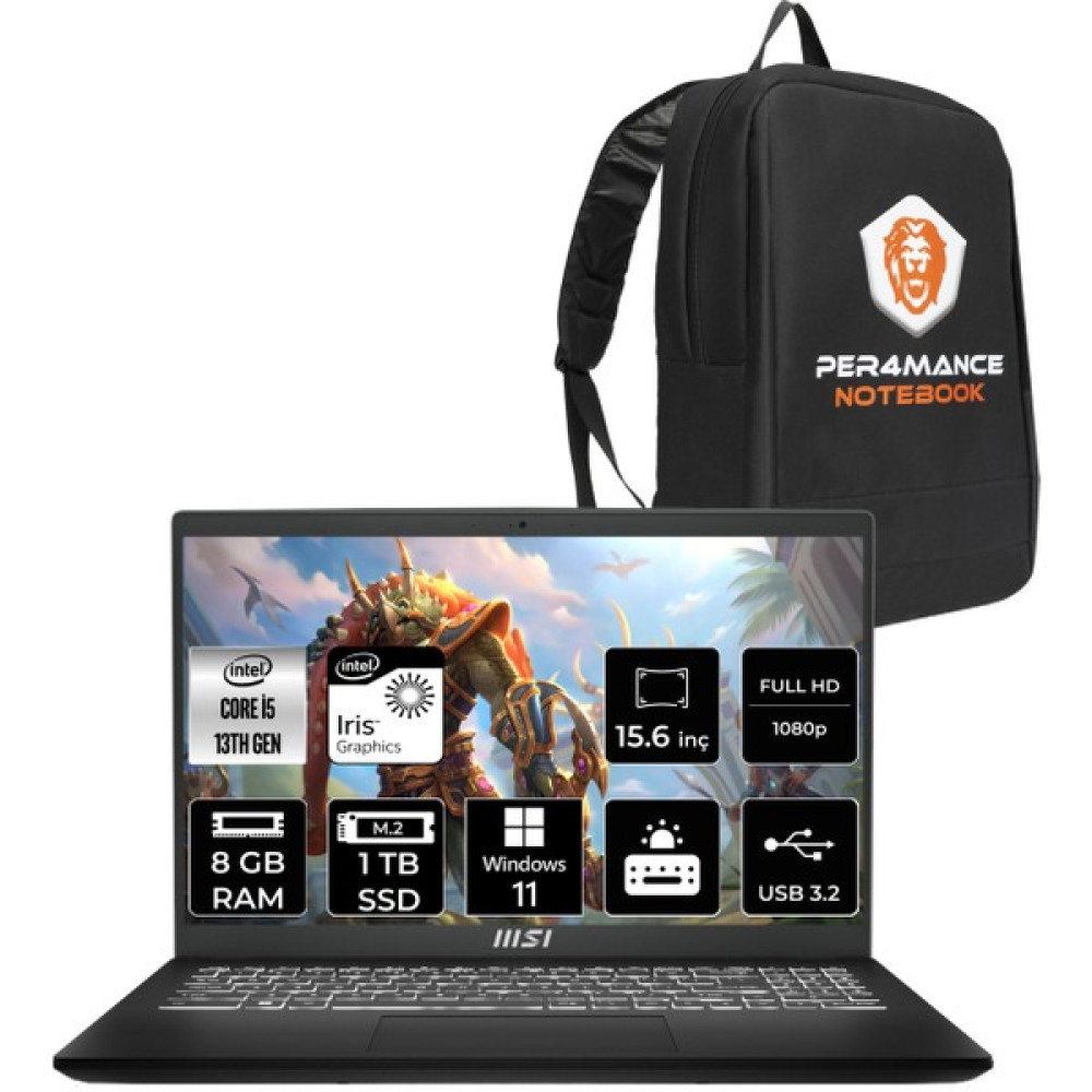 Msı Modern 15 Intel Core I5 1335U 8gb 1tb SSD 15.6" Fhd W11H Taşınabilir Bilgisayar & Per4 Çanta F13MG031XTRP353 Oto Boyaları Fiyatı