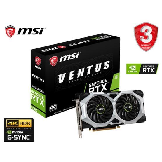 MSI Nvidia GeForce RTX 2060 Ventus 6 GB GDDR6 192 Bit Ekran Kartı