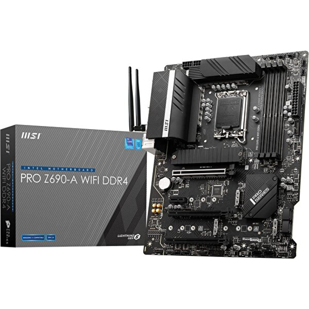 MSI PRO Z690-A Wifi Ddr4 Intel Z690 5200 MHz LGA 1700 M.2 Hdmi DP ATX Anakart Anakart Fiyatı