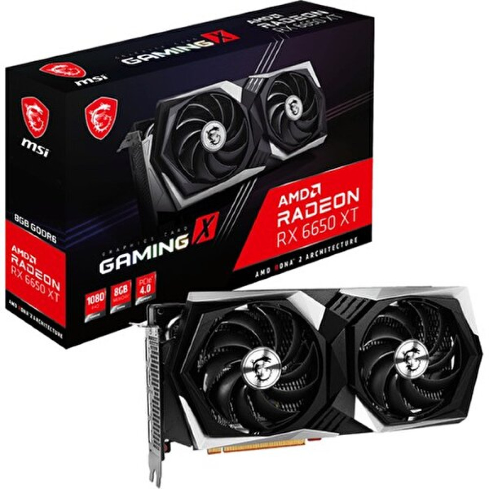 MSI Radeon RX 6650 XT Gaming X 8G Rx6650Xt 8 GB 128 Bit Gddr6 PCIe 4.0 X8 (3xDP 1xHDMI) Ekran Kartı Ekran Kartları Fiyatı