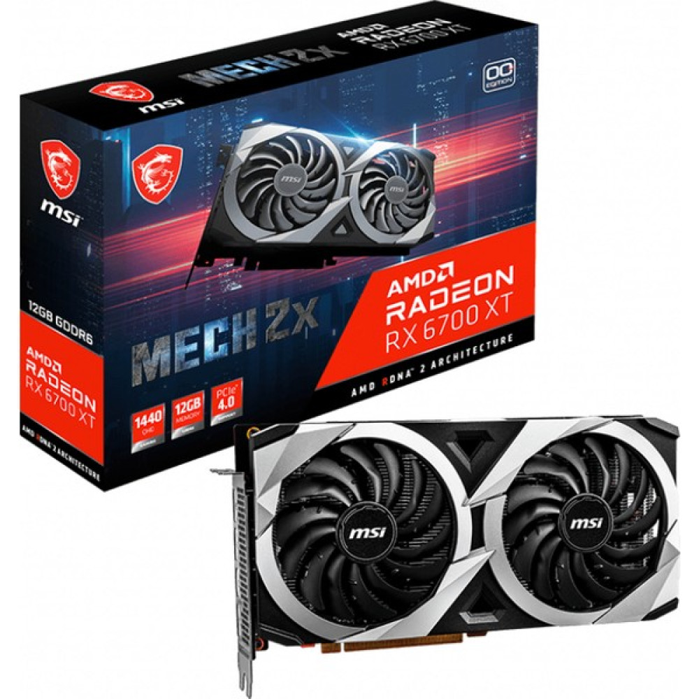 MSI Radeon RX 6700 XT Mech 2X OC 12GB 192Bit GDDR6 PCI-Express X16 Ekran Kartı (RX 6700 XT MECH 2X 12G OC) Ekran Kartları Fiyatı