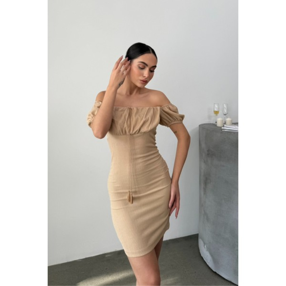 Msm Fashion Kadın Elbise Mini Yazlık Kısa Kollu Yaka Detaylı Esnek Bodycon Elbise Elbise Fiyatı