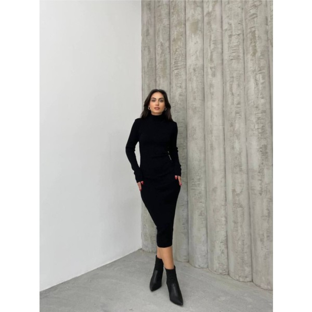 Msm Fashion Kadın Elbise Uzun Triko Kışlık Balıkçı Yaka Likralı Kalem Elbise Elbise Fiyatı