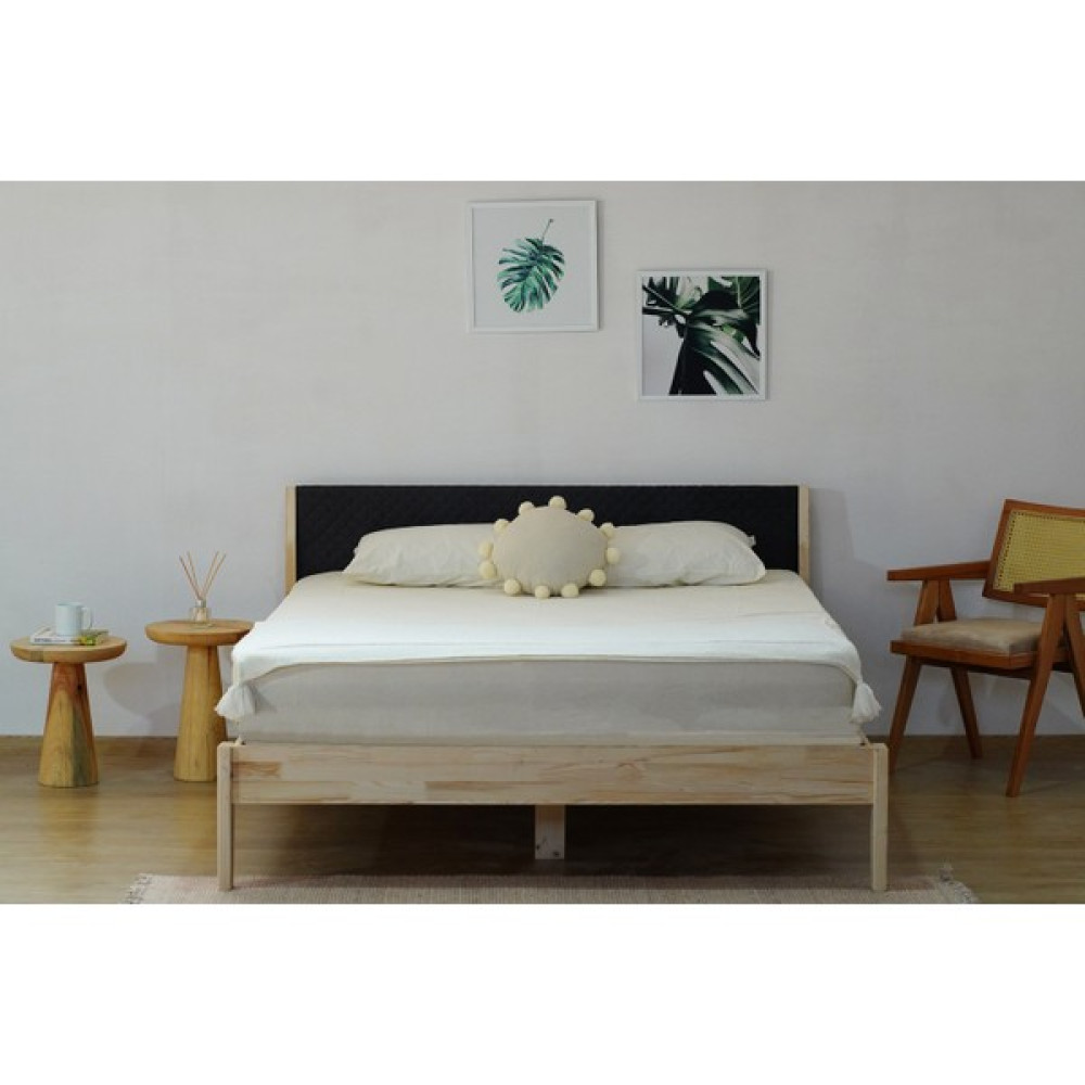 MSM Mobilya Istanbul Naturel Kolay Kurulum Masif Verniksiz Tek Kişilik Doğal Ahşap Karyola 90X 200 - 90 x 200 cm Karyola Fiyatı