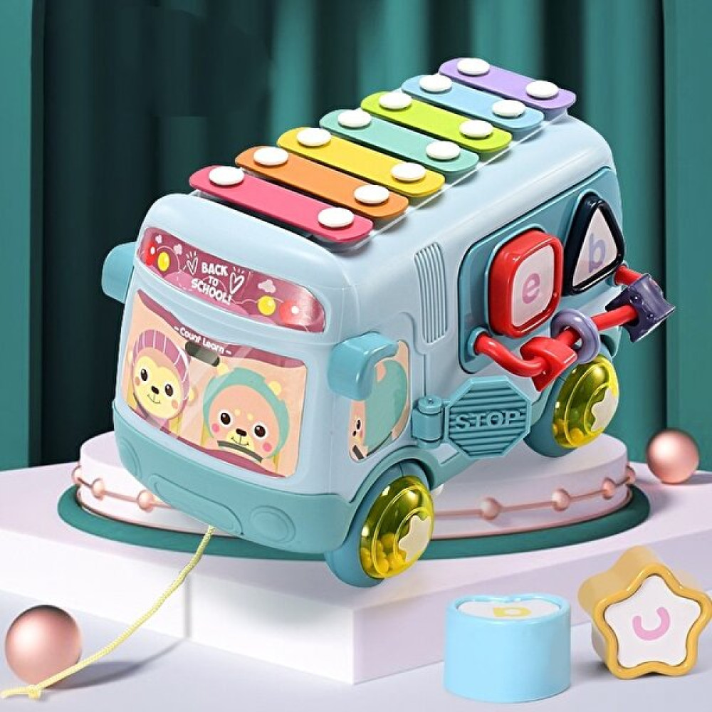 MSM Müzik Aleti Bebek 2'si 1 Arada Otobüs Müzik Aleti Oyuncak El Çıngırak (Yurt Dışından) - Fıstık Yeşili Oyuncak Araç Fiyatı