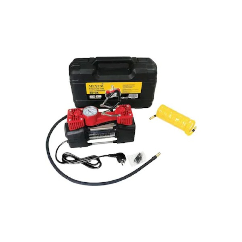Msr 12 Volt Mini Araç Kompresörü Güçlü Çift Piston Kompresör Hava Kompresörü Fiyatı