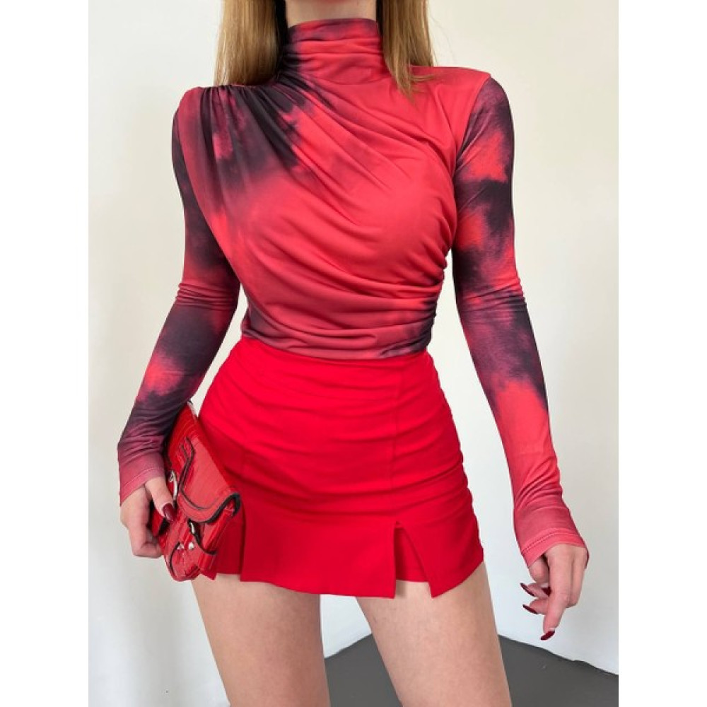 MST Clothing Batik Desenli Uzun Kollu Batik Desenli Bluz Bluz Fiyatı