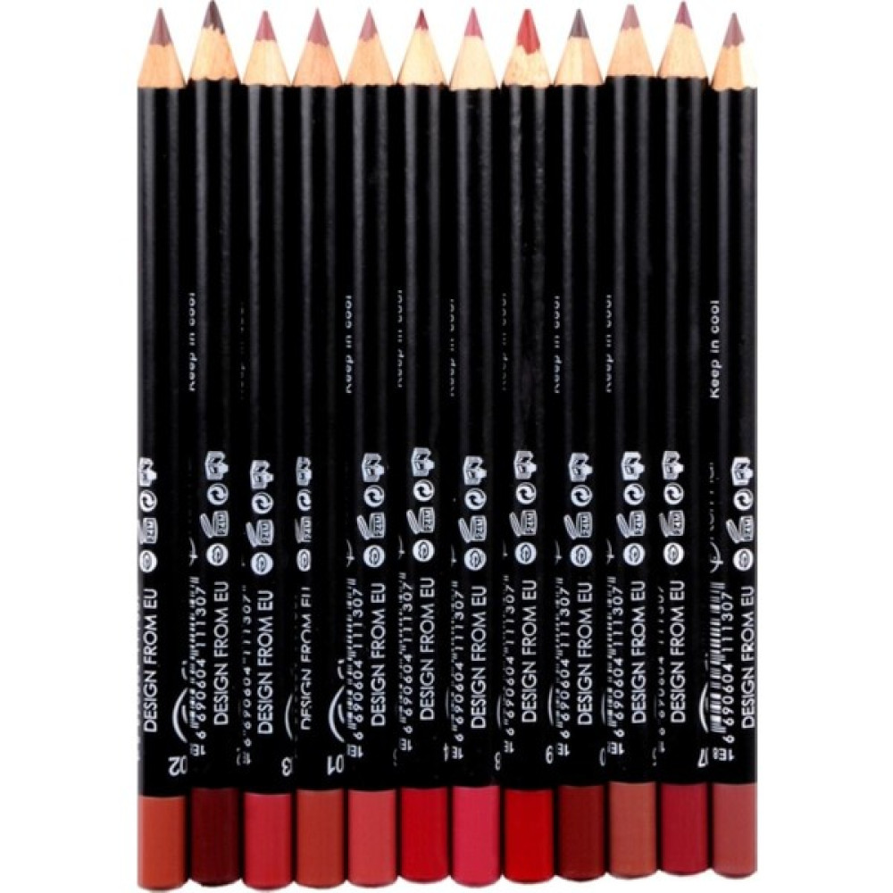 Mst Cosmetic 12'li Set Renkli Dudak Kalemi - Çok Renkli Makyaj Ürünleri Fiyatı