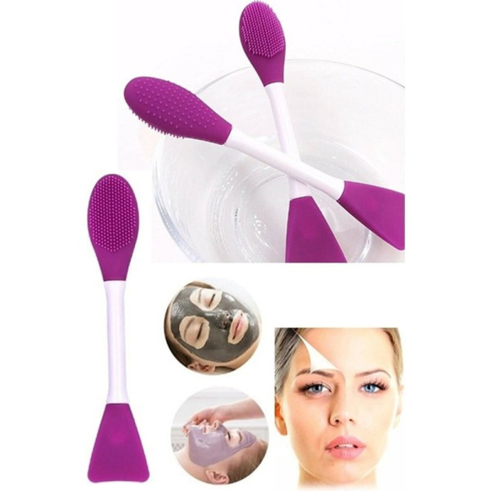 Mst Cosmetic  çift Uçlu Pembe Maske Sürme Aparatı & Cilt Temizleme Fırçası - Mor Makyaj Fırça ve Aksesuarları Fiyatı