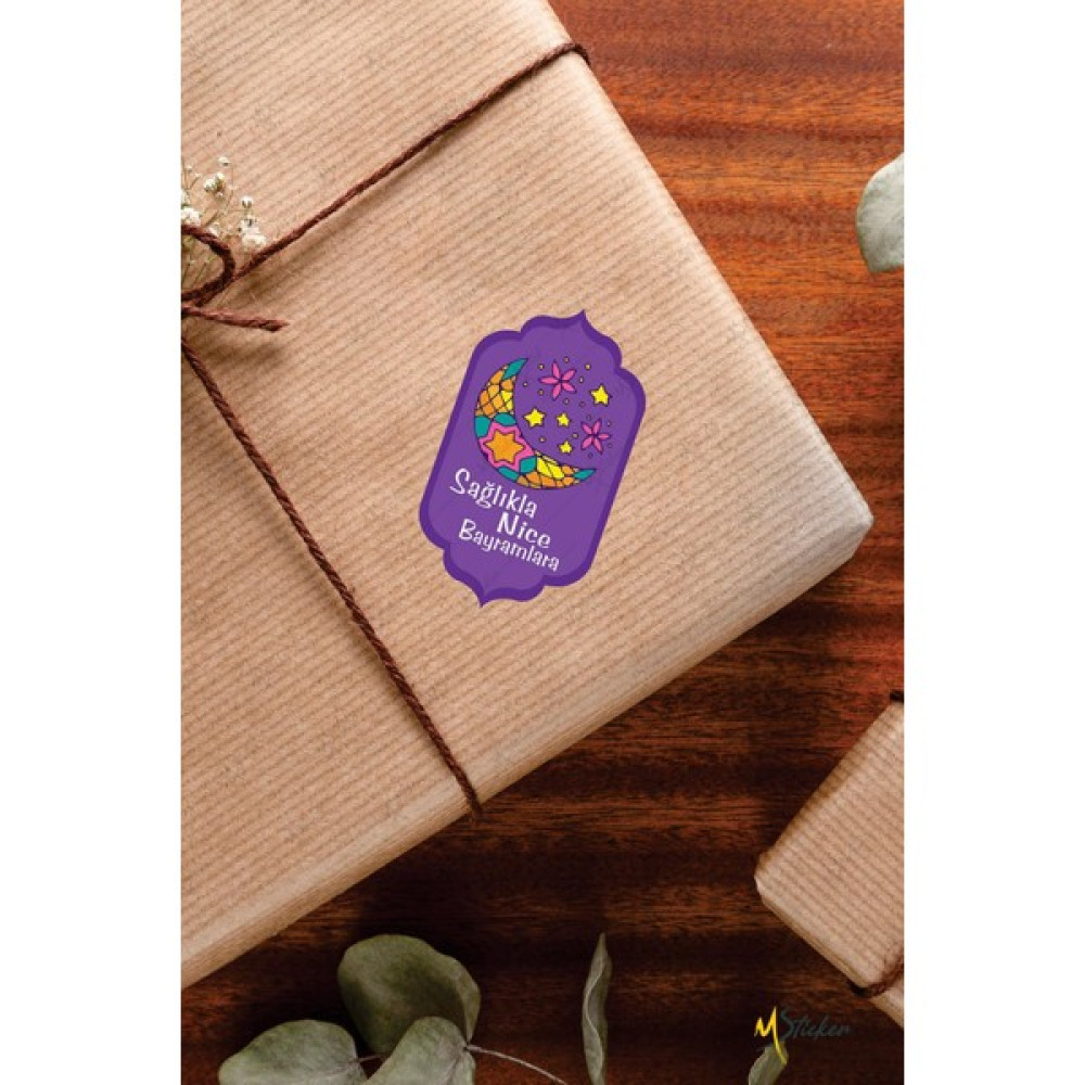 Msticker Iyi Bayramlar Etiketi - Ramazan Kurban Bayramı Tebrik Etiketi 68 Adet Duvar Stickerı Fiyatı