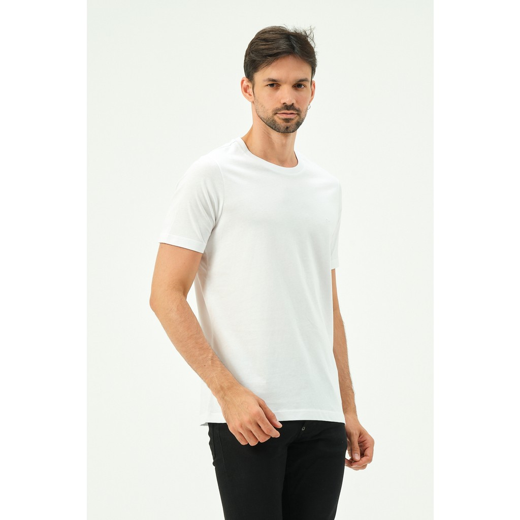 Msw Beyaz Casual Sıfır Yaka Büyük Beden Bıg Sıze Erkek Tişört Erkek T-shirt Fiyatı