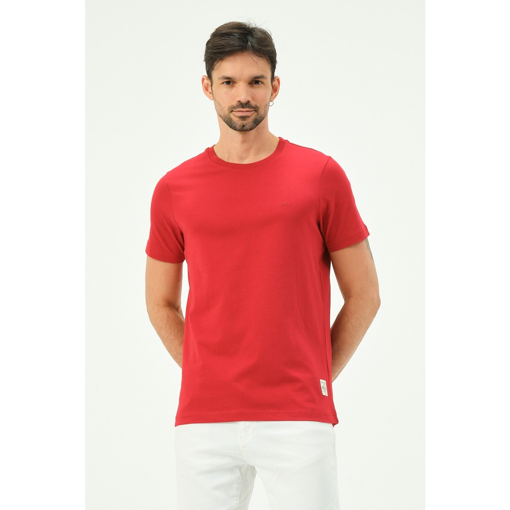 Msw Kırmızı Casual Sıfır Yaka Büyük Beden Bıg Sıze Erkek Tişört Erkek T-shirt Fiyatı