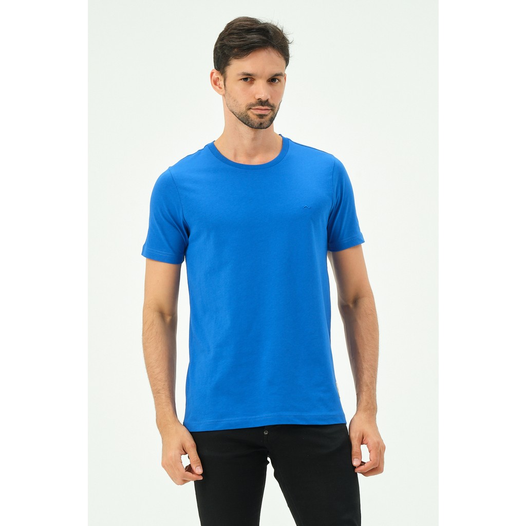 Msw Mavi Casual Sıfır Yaka Büyük Beden Bıg Sıze Erkek Tişört Erkek T-shirt Fiyatı