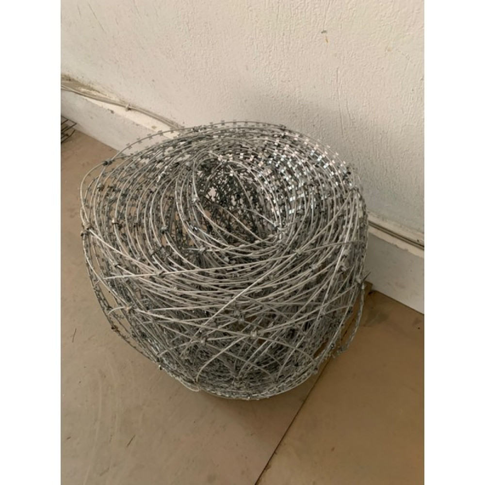 Msy Fence 45 Çapında Düzlemsel Jiletli Tel 50 Metre 1. Kailte Galvaniz Dekoratif Bahçe Çiti - Gri Bahçe Çiti Fiyatı