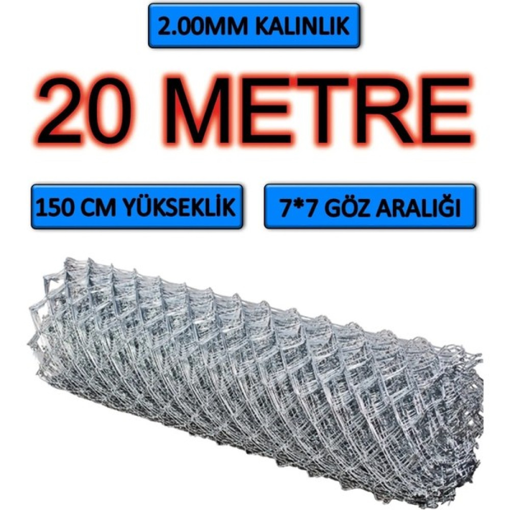 Msy Fence 7×7cm Göz 2mm-( 1,5MT-20MT) Çit Teli Galvaniz Helezon Bahçe Çiti Kafes Teli Örgü Tel Bağ Teli - Gri Bahçe Çiti Fiyatı