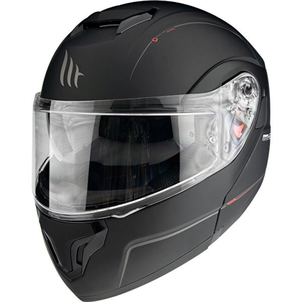 Mt Helmets Kask mt Atom Sv Solid A1 Matt Siyah Çene Açılır - M Motorsiklet Kaskları Fiyatı