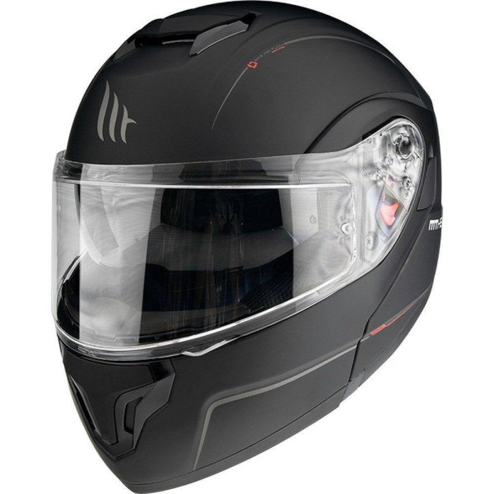 Mt Helmets Kask mt Atom Sv Solid A1 Matt Siyah Çene Açılır - XXL Motorsiklet Kaskları Fiyatı