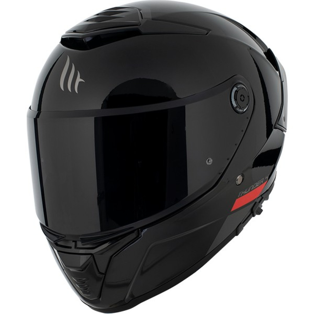 Mt Helmets Kask mt Thunder 4 Sv Solid A1 Gloss Black Şeffaf Vizör - L Motorsiklet Kaskları Fiyatı