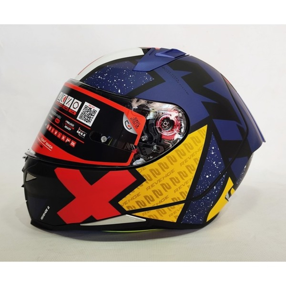 Mt Kask Mt Revenge 2 Lıght B7 Mat Mavi - Şeffaf Vizörlü - L Motorsiklet Kaskları Fiyatı