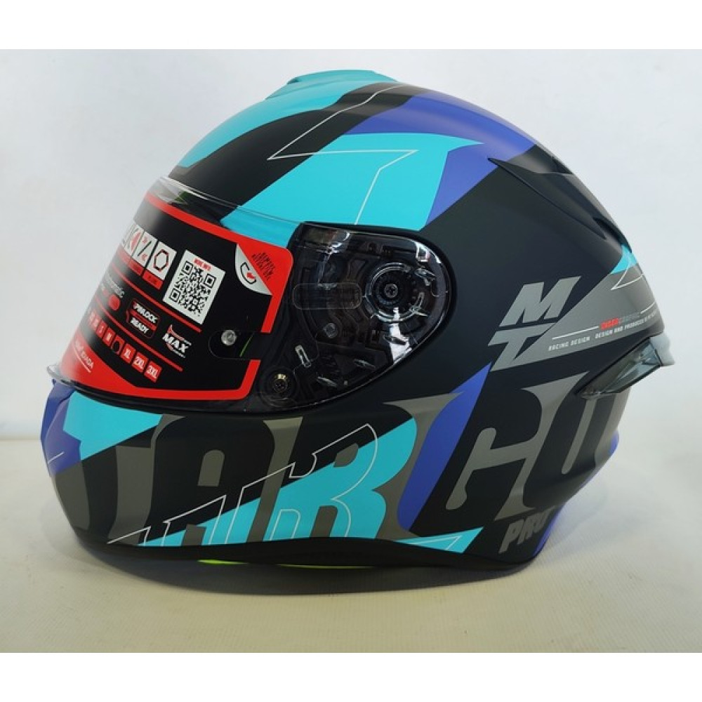 mt Kask mt Targo Pro Biger B7 Mat Blue Şefaf Vizörlü - XL Motorsiklet Kaskları Fiyatı