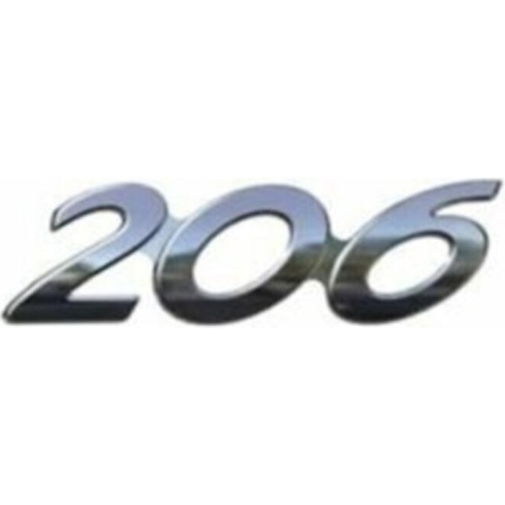 Mtc Peugeot 206 Bagaj Yazısı 206 Bagaj Yazısı 8663.XV - 1 - Renkli Oto Boyaları Fiyatı