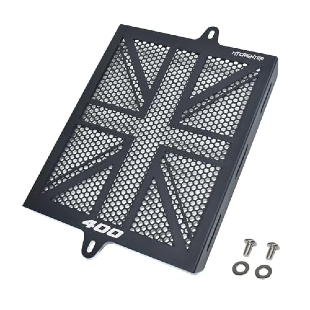 MTCRIGHTER Thickened Radiator Guard Cover Mudguard Compatible with Triumph Speed 400 Scrambler 400X 2024 2025, Aluminum Made