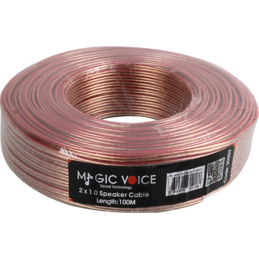 MTD Store 2x1.0 Şeffaf 100 Metre Hoparlör Kablosu (81) Oto Hoparlörleri & SubWoofer Fiyatı