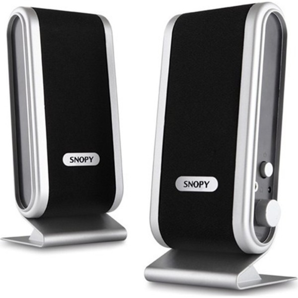 MTD Store Snopy SN-820 Ince Tasarım 2.0 USB 1+1 Pc Hoparlör Siyah-Gümüş (81) Oto Hoparlörleri & SubWoofer Fiyatı