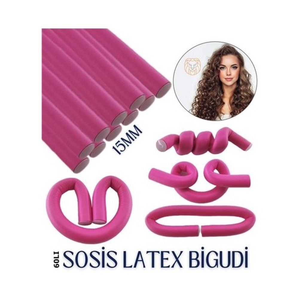 Mtd Store Transformacion 60 Adet 15 Mm Sosis Latex Bigudi Saç Fırçası ve Tarağı Fiyatı