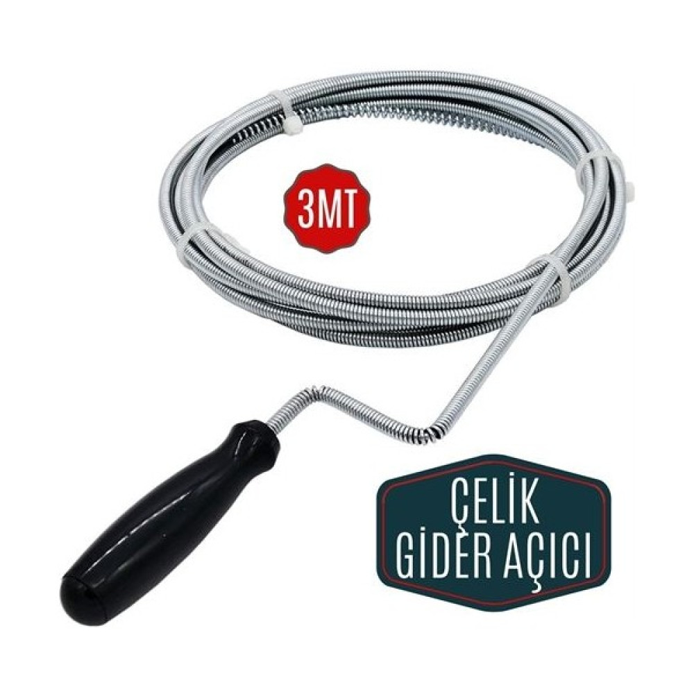 MTD Store Transformacion Ironsnake 3 Metre Spiral Gider Boru Açıcı Lavabo Fiyatı