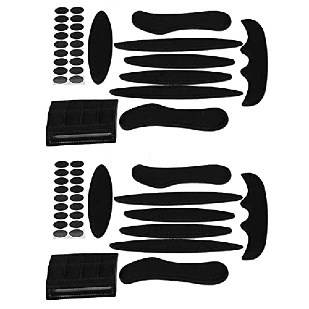 MTGHYARE Bike Helmet Padding Kit, Universal Bicycle Helmet Replacement Foam Pads Set Cushions for Bike Cycling Motorcycle (Set of 2 Black) Motorcycle Rider Protective Accessories Fiyatı