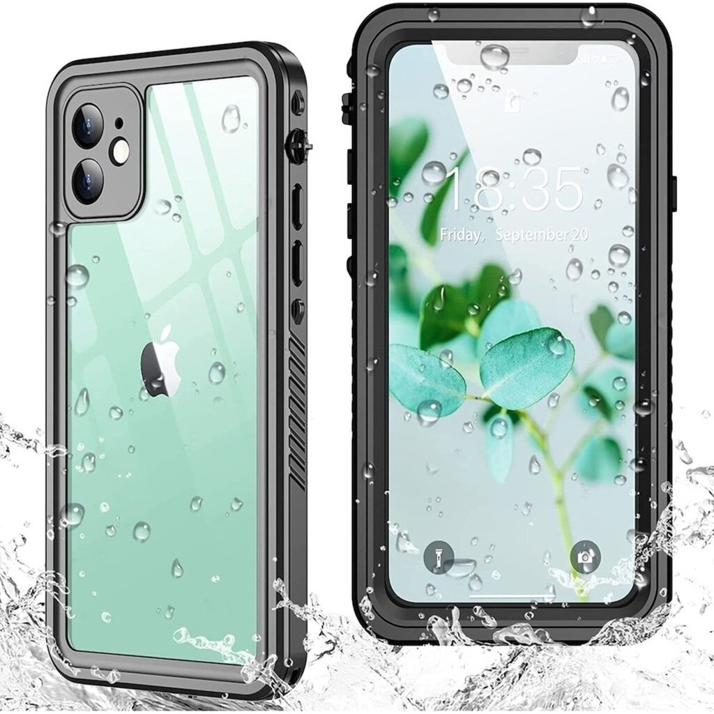 M.TK Moveteck Apple iPhone 11 Uyumlu Kılıf Su Toz Geçirmez 360 Derece Kaplar Armor Tank Waterproof Su Altı Korumalı Case - Siyah Cep Telefonu Kılıfı Fiyatı