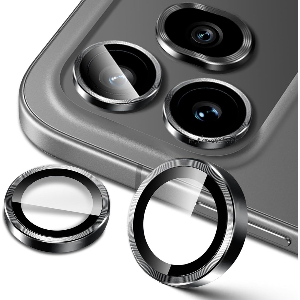 M.TK Moveteck Honor 600 Pro Uyumlu Uyumlu Kamera Koruma Lens Koruyucu Temperli Cam Uygulama Aparatlı - Siyah Cep Telefonu Ekran Koruyucusu Fiyatı