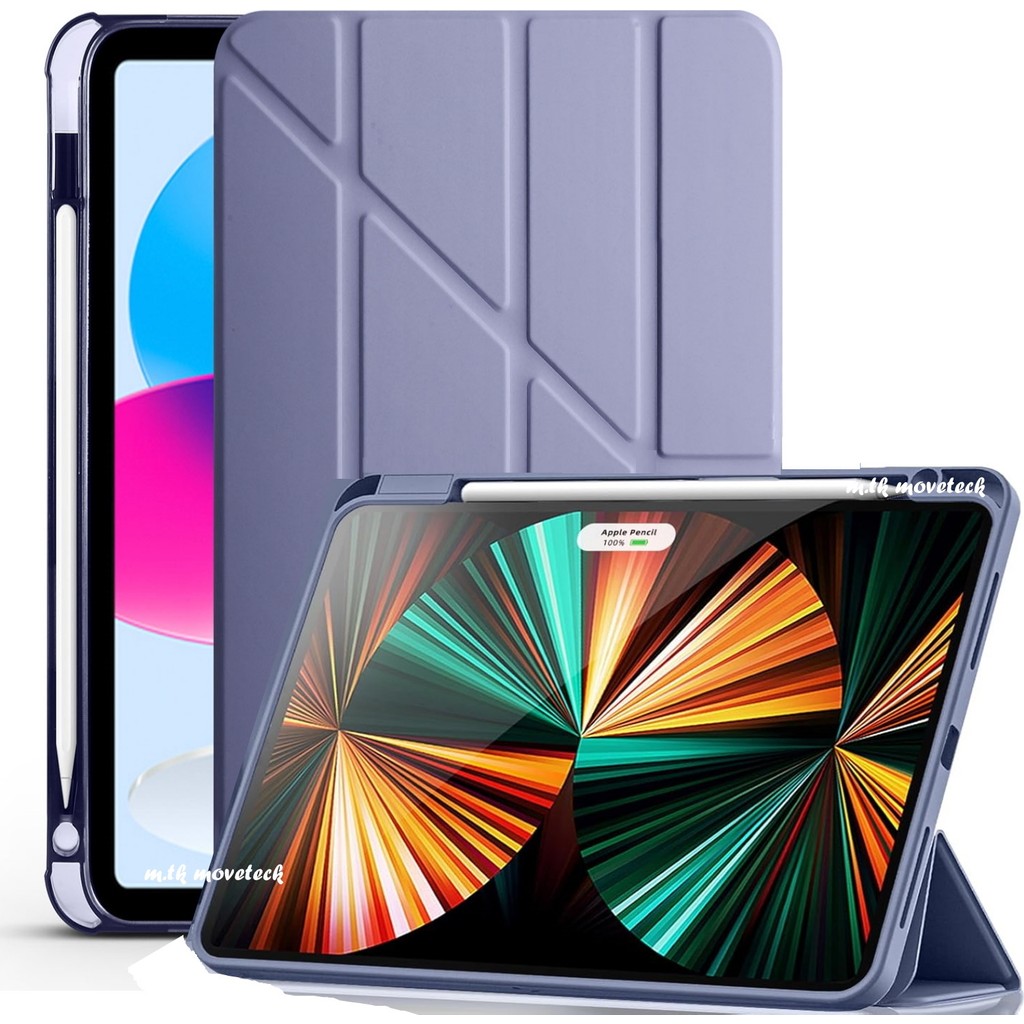 M.tk moveteck Huawei Matepad 11.5/Air 11.5/11.5s Papermate 2025/2023 Kılıf Kalem Bölmeli Standlı Tri Folding Kapak - Mor Tablet Kılıfı Fiyatı