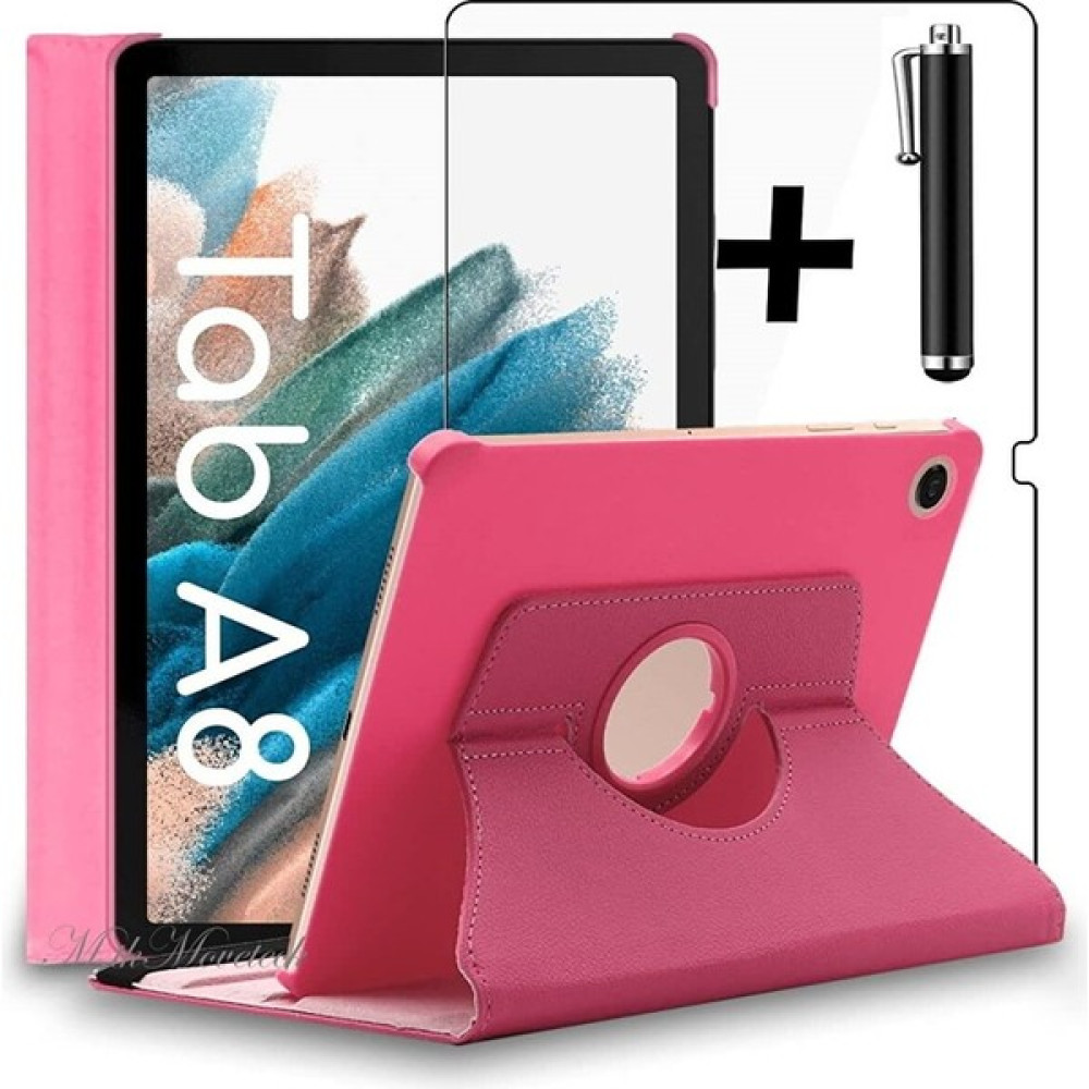 MTK Moveteck Samsung Galaxy Tab A8 10.5 SM-X200 X205 X207 Kılıf Dönebilen 360 Tablet Kılıfı + Ekran Koruyucu Cam + Dokunmatik Kalem Set Tablet Kılıfı Fiyatı