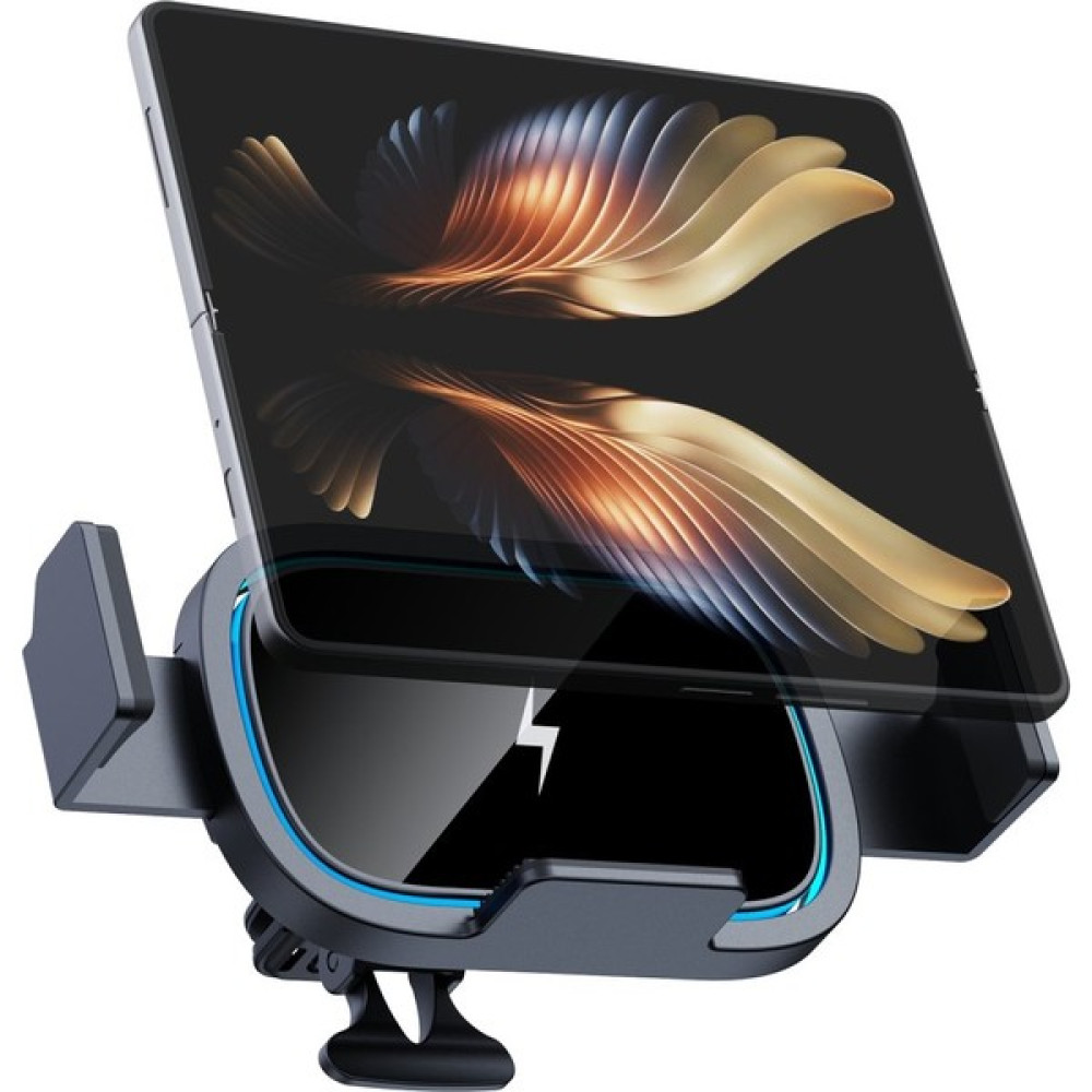 MTK Moveteck Samsung Glaxy Z Fold Araç Içi 15 Wolt Magsafe Charge Hızlı Şarj Izgaralık Magnetik Telefon Tutucu - Siyah Cep Telefonu Araç Kiti Fiyatı