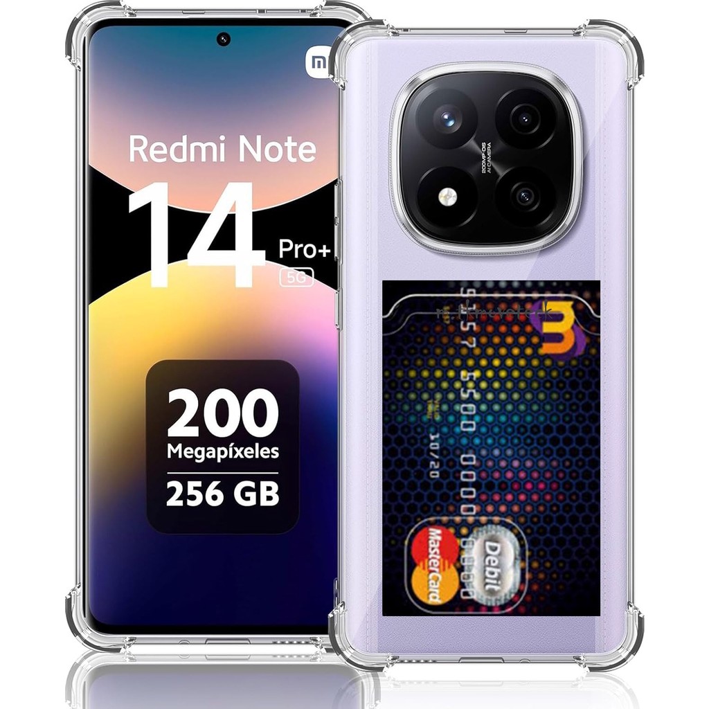 M.tk moveteck Xiaomi Redmi Note 14 Pro Plus Kılıf Köşe Korumalı Kartlıklı Cüzdanlı Antişok Şeffaf Silikon Kapak Kartvizit Bölmeli Cep Telefonu Kılıfı Fiyatı