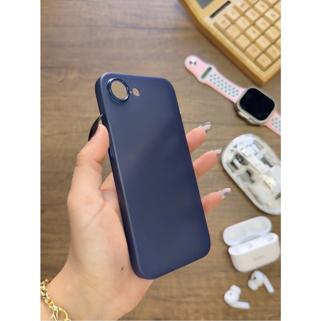 Mtl iPhone 16E Uyumlu Süper Ince Mat Ultra Thin Silikon Kılıf - Lacivert Cep Telefonu Kılıfı Fiyatı