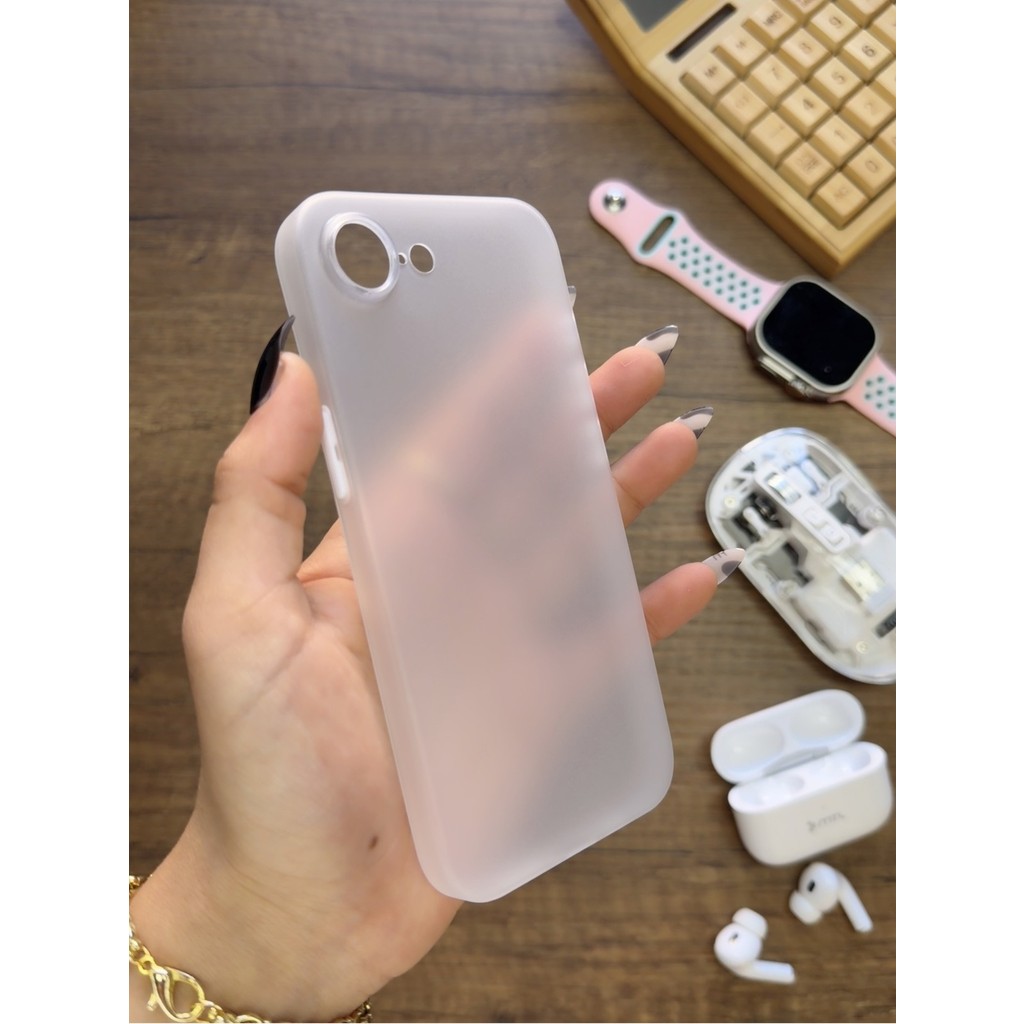 Mtl iPhone 16E Uyumlu Süper Ince Mat Ultra Thin Silikon Kılıf - Şeffaf Cep Telefonu Kılıfı Fiyatı