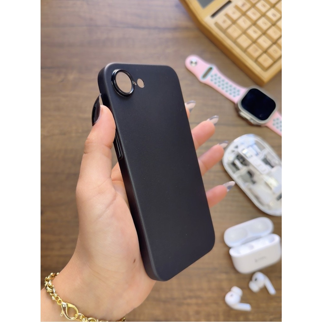 Mtl iPhone 16E Uyumlu Süper Ince Mat Ultra Thin Silikon Kılıf - Siyah Cep Telefonu Kılıfı Fiyatı