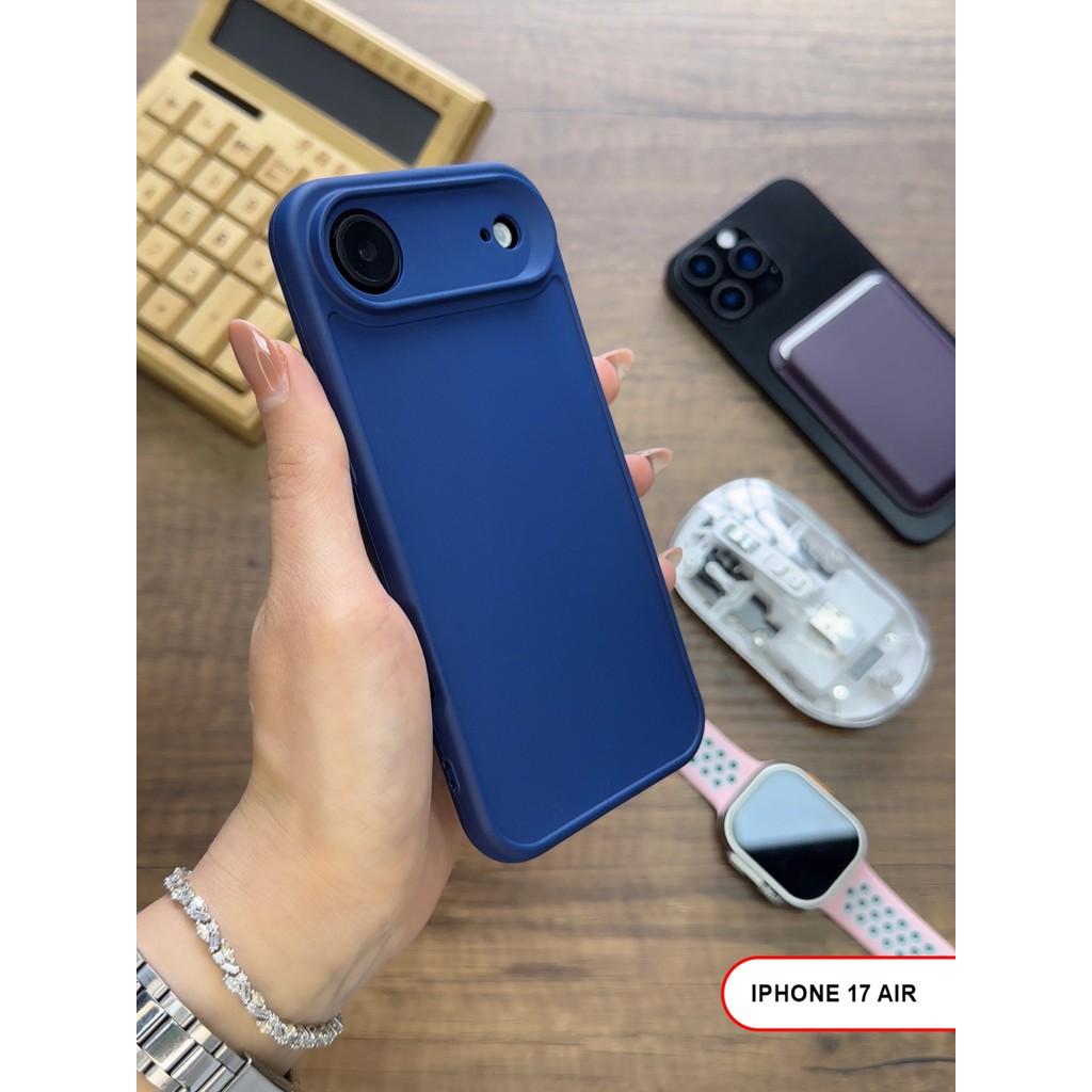 Mtl iPhone 17 Air Uyumlu Kamera Korumalı Darbeye Dayanıklı Renk Atmayan Keep Silikon Kılıf - Lacivert Cep Telefonu Kılıfı Fiyatı