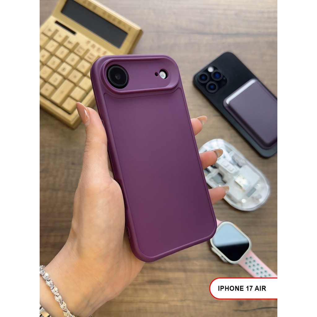 Mtl iPhone 17 Air Uyumlu Kamera Korumalı Darbeye Dayanıklı Renk Atmayan Keep Silikon Kılıf - Mor Cep Telefonu Kılıfı Fiyatı