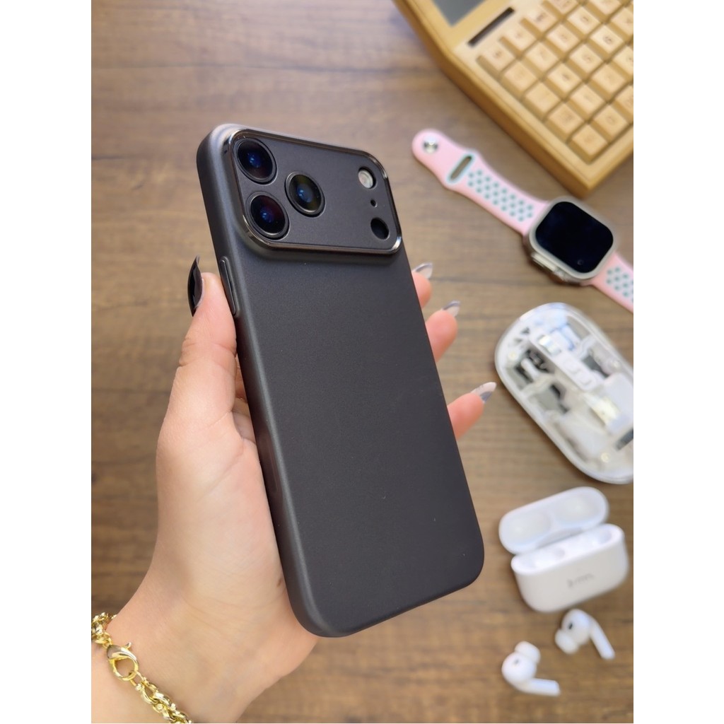 Mtl iPhone 17 Pro Max Uyumlu Süper Ince Mat Ultra Thin Silikon Kılıf - Buzlu Siyah Diğer Fiyatı