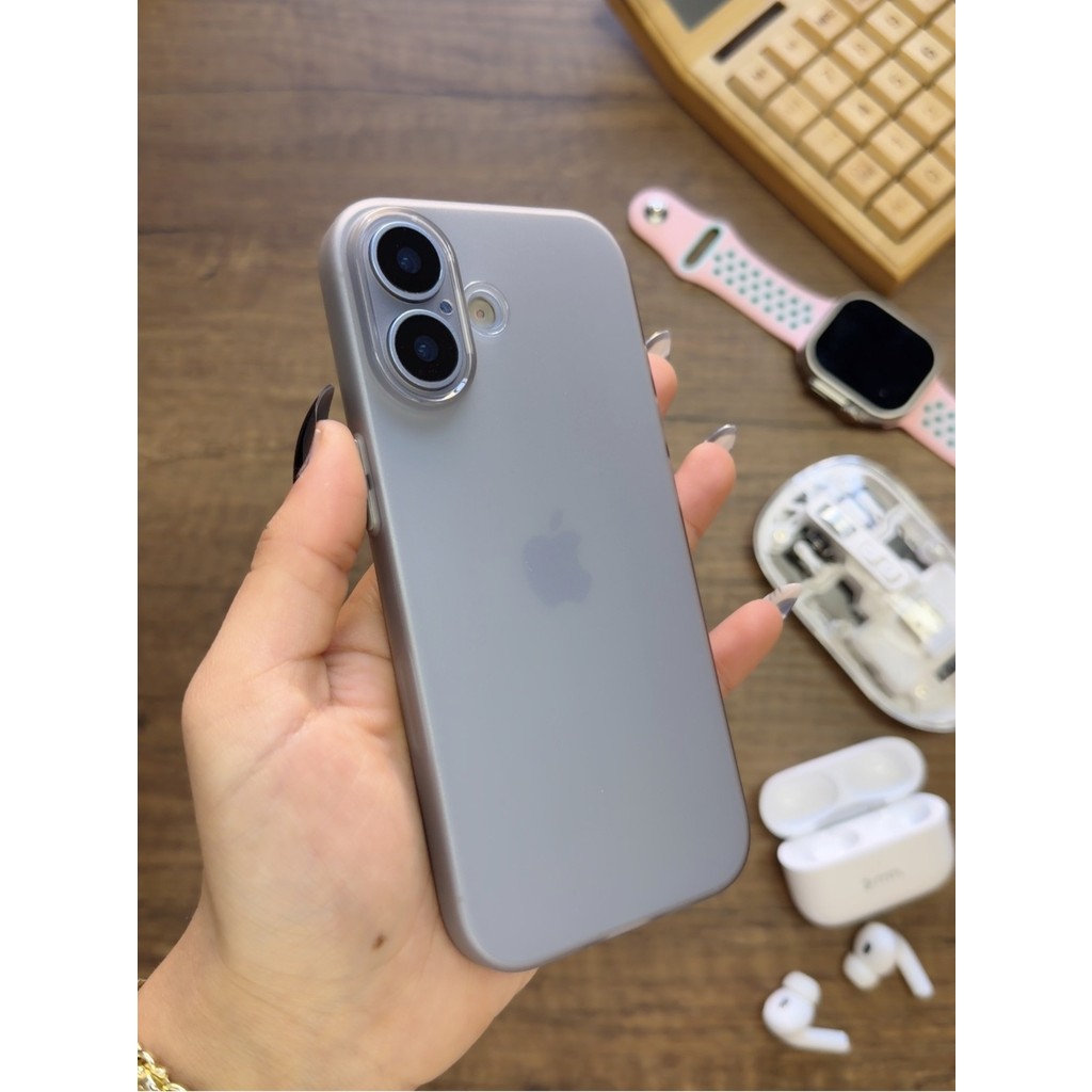 Mtl iPhone 17 Uyumlu Süper Ince Mat Ultra Thin Silikon Kılıf - Gri Cep Telefonu Kılıfı Fiyatı